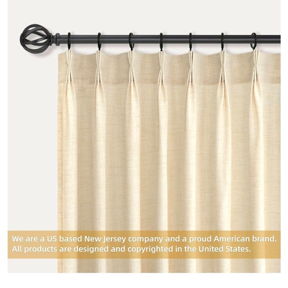 DriftAway Pinch Pleat Linen Textured Semi Sheer - Picture 3 of 6